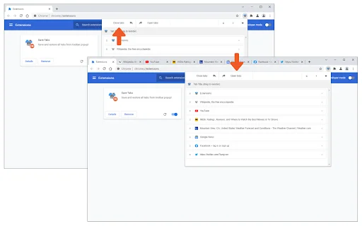 Download Save Tabs Terbaru – Kelola & Simpan Tab Browser Gratis - Screenshot 1